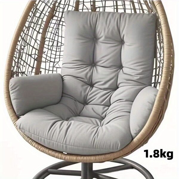 Pink Velvet-Like Polyester Hammock Seat Cushion, Removable and Washable - Indoor/Outdoor All Season Double Swing Chair Pad for Living Room, Bedroom, Balcony & Garden. Modern Luxury Leisure Furniture with Large Oversized Rocker Outdoor Lounge Pillow Cover