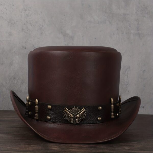 Three Sizes of Faux Leather Hats for Men And Women, Presidential Style.