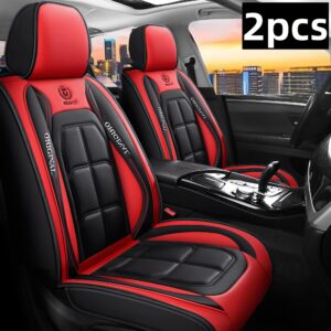 2pcs, 5pcs, Advanced Imitation Faux Leather Car Seat Cover, 1pc, Suitable For Cars, SUVs, Vans And Trucks, Durable, Easy Care And Protection, Four Seasons