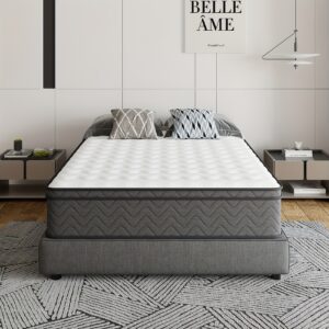 10/12/14 Inch Memory Foam Hybrid Mattress, Mattress In A Box, Medium Firm, Pocket Springs, Motion Isolatio