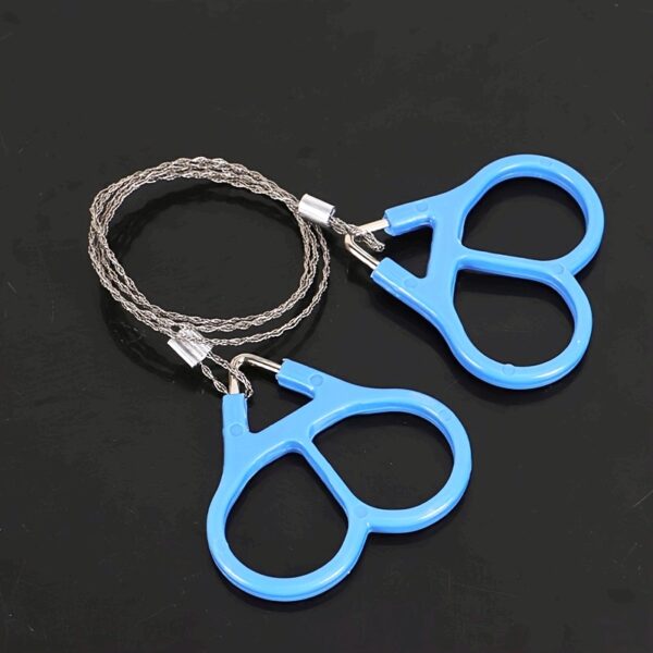 Stainless Steel Folding Wire Saw - Versatile Handheld Zipper, Rope & Rod Cutting Tool for Outdoor Use