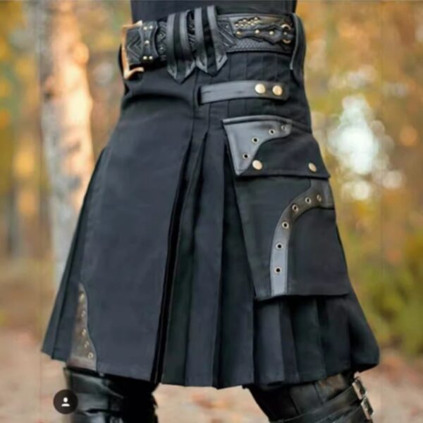 Men'S Traditional Scottish Kilt Costume - Formal & Casual Attire, with Patchwork Design, for Cosplay, Themed Parties, Historical Events - Compatible with Tartan Socks & Accessories, Cosplay Outfit, Ruffled Skirt, Durable Fabric, Historical Reenactment, Vintage Fashion, Highquality Material, Festival Goers