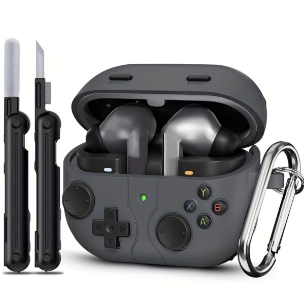 [Durable Case] Durable Silicone Galaxy Buds 3 & Pro Hybrid Case Cover | Non-Slip, Scratch-Resistant, Includes Cleaning Tools & Accessories, Ideal for Gaming & Daily Use