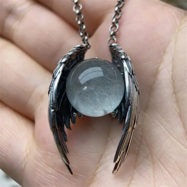 1pc Gothic Black Wing Pendant Necklace - Heavy-Duty Resin Wing Chain with Elegant Gothic Jewelry for Teenager & Teenager, Everyday & Party Necklace, Necklace For Girl, Necklace For Teenager, Jewellery For Teenager, For Teenager