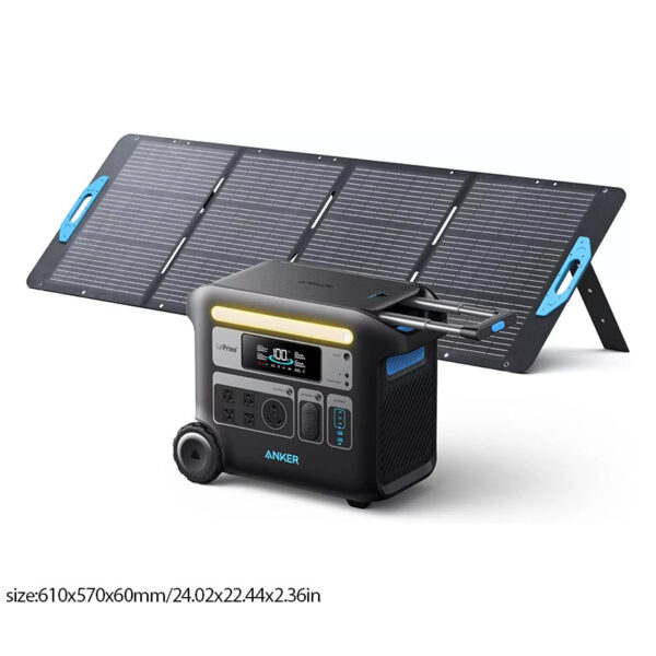 Anker PowerHouse 767 Portable Power Station, 2400W Solar Generator with 6× Longer Lifespan LiFePO4 Batteries, GaNPrime PowerHouse 2048Wh Generator for Home, Outdoor Camping, RV (Solar Panel Optional) (Refurbished)
