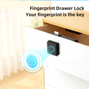 c10c24ec8bc8c7bda3b1d6de19b36ee7_kLa2mhRwolBCn.png Smart Fingerprint Drawer Lock, Keyless Opening, Compact and Stylish Design, Easy Installation for Home Cabinets, Shoe Cupboards, File Cabinets, Double-Opening Drawers, Suitable for Wooden Cabinets DIY, Powered by AAA Battery