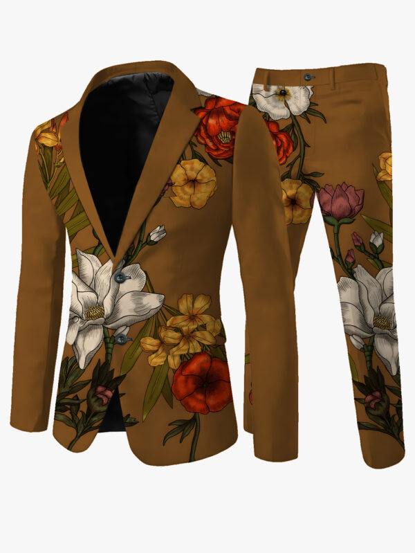 Suit + Trousers Men's Suit Casual High-End No-Iron Label Dress Pants Set