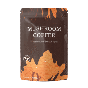 Mushroom Coffee with 10 Powerful Adaptogens – 6.35oz (180g), 30 Servings