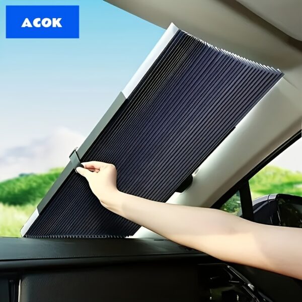 Install Simple Automatic Retractable Car Sunshades- UV Protection And Insulation, Sticky Sunshades