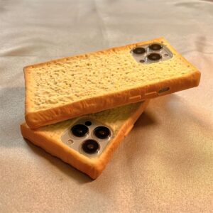 Fun Toast Bread Suitable for Apple 15Promax Mobile Phone Case Iphone14 All-Inclusive 13 Anti-Fall 16 Protective Cover