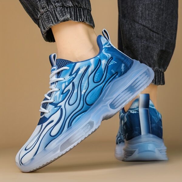 [Trendy Running Sneakers] Lightweight Running Sneakers - Trendy Casual Sports Style with Faux Upper, Fabric Inner, EVA Sole for Fall/Winter - Stability Pronation Low Top Lace-Up Shoes