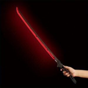 c78949617a8379dd55ce140f4fe8c24e.jpg 80cm/31.49inch Acrylic LED-Illuminated Samurai Sword Replica, Cool And Handsome Cyberpunk Katana with Light-Up Feature for Cosplay, Party Decoration, and Photography Props