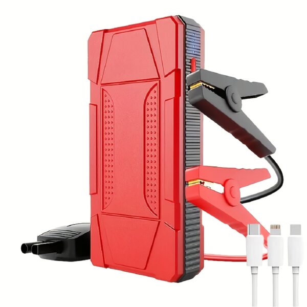cbe00473-9f29-4cc6-a136-9ee50b4b04e8.jpg Portable Car Jump Starter Battery Power Bank Emergency Booster with LED Light 12V Auto Starting Device Support Starting 12V Gasoline Cars Up to 101.44oz