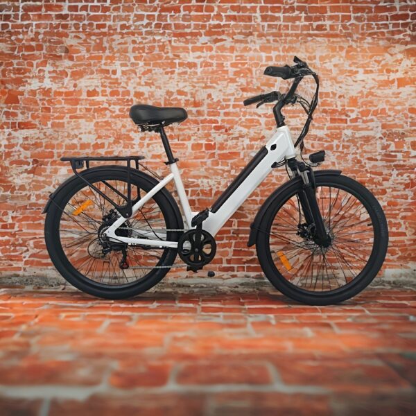 URLIFE E26 745W Electric Bike For Adults, 26" Commuter EBike With 48V 10.4Ah Removable Battery, 40-60 Miles Range, Dual Shock Absorbers, Perfect For City Commuting & Outdoor Adventure White