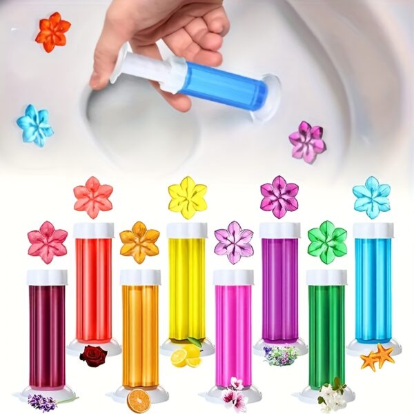 cc92f39c-0ae9-473a-9bbc-0c55e703f0c8.jpg 84 flowers/ 6pcs-Toilet Cleaner Gel Stamp-Air Freshener, Effective Deodorant, Long-lasting Fragrance-Bathroom Air Freshener, Toilet Cleaner, Toilet Gel Stamp, Suitable for Bathroom, Toilet, Toilet Bowl