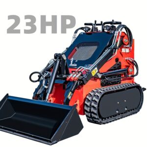ce92a53e-44e5-489b-962d-2d7c052b4113.jpg 23HP Mini Skid Steer Loader 23HP Gasoline Engine, Vertical Parallel Track Type Multi-purpose And Comes With A Front Bucket It Is Used For Digging And Pushing Soil And Is Suitable For Gardens Farms And Construction