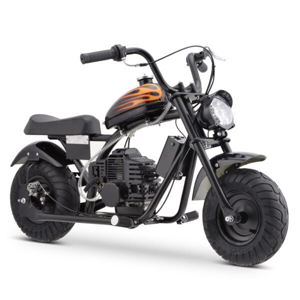 Mini Off-Road Dirt Bike, DB004 Model 49 CC 2-Stroke Gas Chopper Bike with Off-Road Tire, Disc Brakes, Max Load 160Lbs, Max Speed 18Mph