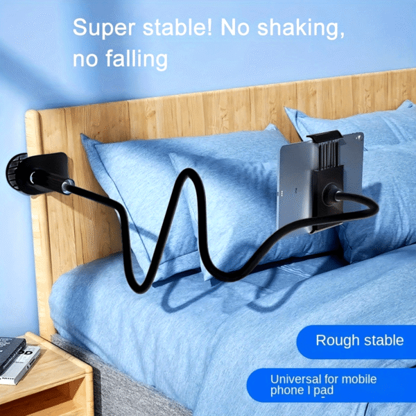 1pc Universal Adjustable Lazy Phone & Tablet Holder Stand - Mounts for Bed & Desktop with Gooseneck Clip, Perfect for Live Streaming, TV Watching, and Hands-Free Viewing - Secure and Convenient Phone Mounting Solution - Ideal Gift for Friends