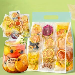 d0ddd145-6fb2-4caf-9c2d-2f1a6e0662b0.jpg 15-fruit Cold Brewed Fruit Tea - Vitamin C Rich with Lemon, Dragon Fruit, Passion Fruit, Oranges & Apples - Gluten-Free Summer Beach Drink, Holiday Gift, Refreshing Beverage, Fruitful Design, Highquality Fruit