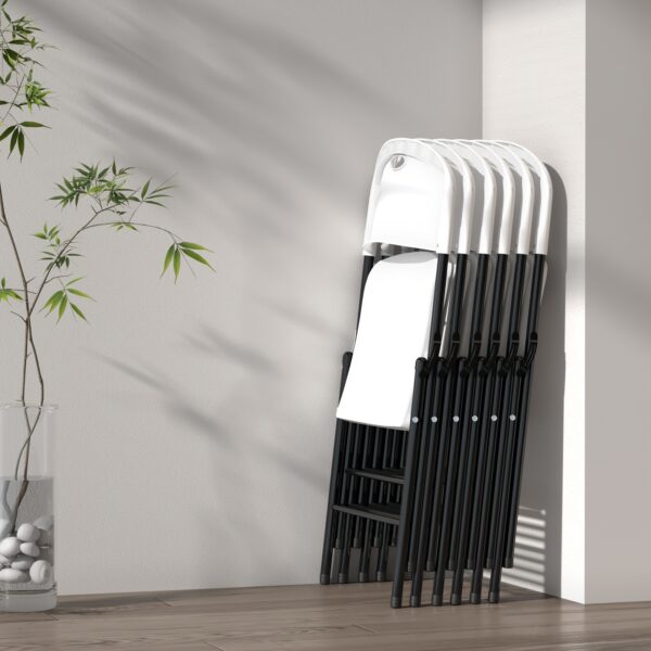 d24d6fc9-87ae-4a39-94e9-a731ca90aac3.jpg Set Of 4, 6, 8, 10 Reinforced Steel Frame Folding Chairs, Suits For Indoor And Outdoor Events, Parties, Dinners