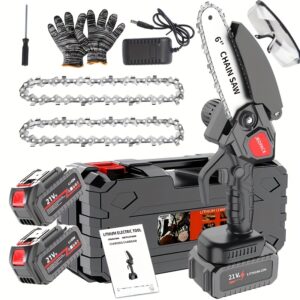 d25a86eb-2bbf-41e1-a2ff-394dadbd9ea7.jpg Cordless Chainsaw, 6 Inch Handheld Chainsaw, Chainsaw Cordless 6 Inch, Handheld Electric Chain Saw for Tree Pruning Cutting Wood, Auto Oiler for Tree Branches, Courtyard, Household, Garden, Ideal Gift for Men, Husband, Dad, Pruning Saw, Mini Cordless Chainsaw, Mini Chainsaw Extension Bar To Fit All Chainsaws, Pole Saws For Tree Trimming, Chainsaw Portable, Mini Chainsaw With Pole, Portable Chainsaw, Cordless Mini Chainsaw, Mini Chainsaw Cordless, Mini Chainsaw