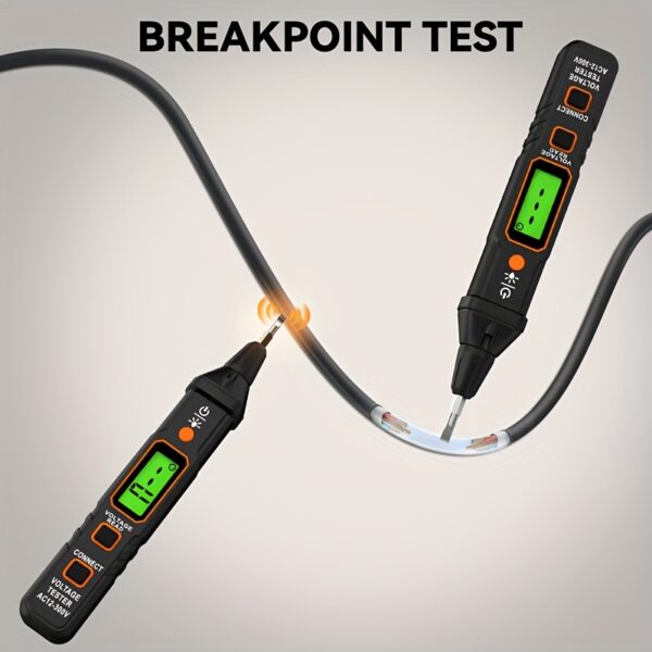 [Smart Voltage Tester] Smart Voltage Tester 12-300V AC | Non-Contact Circuit Voltage Detector with NCV, Backlight Flashlight Alarm, Intelligent Sound and Light Alarm, Live Wire, Break Point Finder, Auto Shut-Off, Battery Positive Detection, Portable Electrician Tool, Voltage Meter Tester, Electronic Circuitry, Electronic Component, Precision Measurement, Electronic Design, High Accuracy, DIY Electronics, Precision Voltage Tester, Voltage Tester, Electronics Enthusiasts