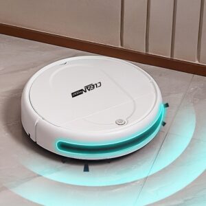 Three in One Vacuum Cleaner, Suitable for Floor Cleaning, Pet Hair Cleaning, Paper and Garbage Cleaning, Multi-functional Robot Vacuum Cleaner, 1500Pa Suction, 150 Minute Battery Life, Powerful Cleaning Upgraded