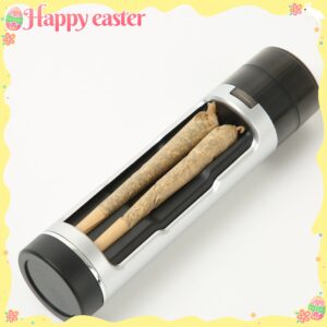 HENGDA 2-In-1 Portable Grinder & Storage Jar - Durable Plastic, Ideal for Daily Use