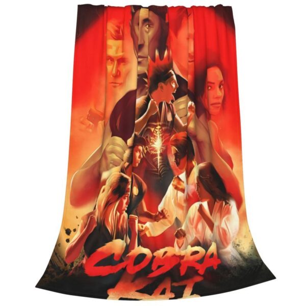 d57c59d6b2a944738dadc4d1a0e24319-goods.jpeg Ultra-Soft Flannel Cobra Kai Inspired Throw Blanket - Cozy, Warm, Machine Washable for Couch & Bed Comfort