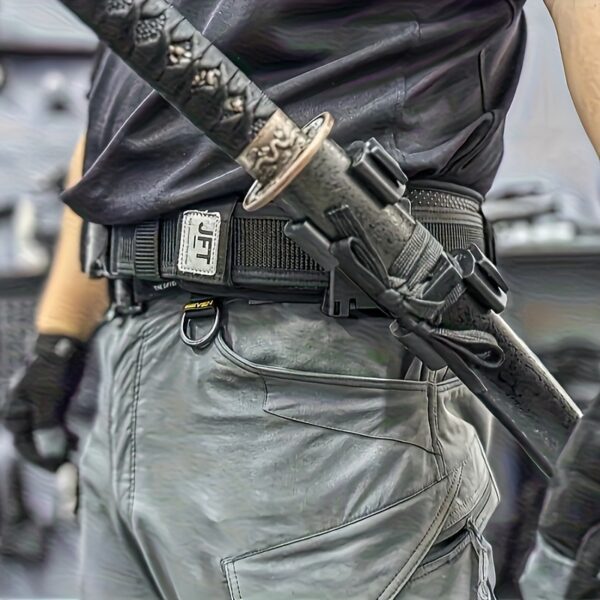 d5fb5680-8041-4ade-89d8-988687a98004.jpg Quick-Release Holder - Adjustable, Portable for Survival, Black, Durable with Secure Strap, Gear, Sleek Design, Robust Construction, Hunting & Fishing Accessory, Secure Gear Holder | Sleek Black Design | Robust Construction, Hunting Accessories