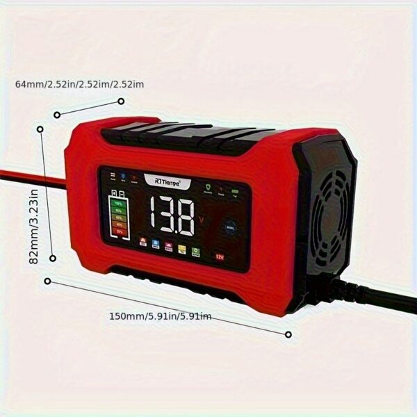 d7249b1a-5cb4-11f0-bdab-0a580a6328b6.jpg 12V 6A Smart Battery Charger - Automatic Pulse Repair, Suitable for Cars, Trucks, Motorcycles, And Lawn Mowers - AGM/Gel/Lead Acid Compatible, Smart Battery Charger for Vehicles, Portable Car Battery Charger, Battery Chargers for Cars, Lawn Battery Charger, Battery Charger for Car, Smart Charger, Vehicle Maintenance, Efficient Power Supply, Compact Design, Durable Construction, Highquality Components, Truck Owners, Motorcycle Users, Without Battery, Trickle Charger For Battery