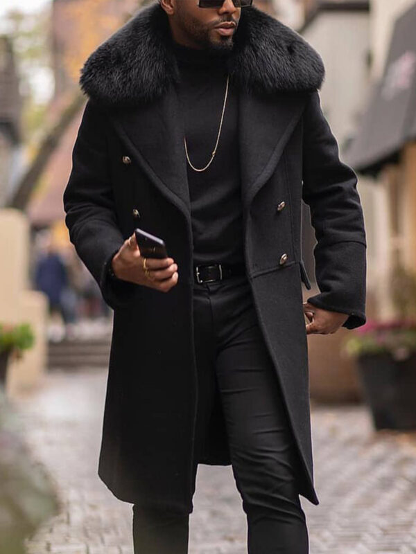 d76c2d7c9e3d4bfb964886200915f74e-goods.jpeg Men'S Winter Coat - Formal to Casual Double-Breasted Jacket with Notch Lapel, Structured Non-Stretch Fabric, Front Pockets - Office, Party, Everyday Outerwear - Fall/Winter Clothing for Young Professionals & Formal Events, Winter Jacket, Office Wear, Sophisticated Look, Premium Material, Stylish Winterwear, Professional Attire, Classic Design, Highquality Material, Young Professionals