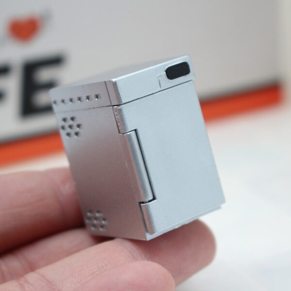 6pcs/Set 1 Freezer + 5 Bottles Dollhouse Freezer Beverage Cabinet Pocket Kitchen Miniature Scene Mini Furniture Model Mini Refrigerator Beverage Cabinet Dollhouse Kitchen Mini Furniture Model