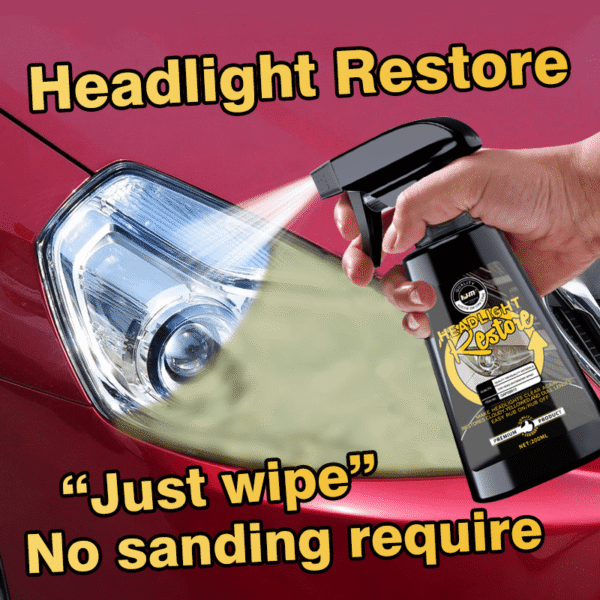 d7f2163ed81e425fb8f68103e6fbfad4-goods.png 6.76oz Headlight Restoration Spray-Ceramic Coating Kit to Restore Clarity & Prevent Yellowing, Long-Lasting UV Protection for Car Lights