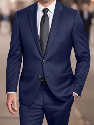 Men's Fashion Casual Suit for Spring, Autumn & Winter - Perfect Business Travel and Dress Outings, Wedding Suit for Men, Office Wear, Formal Occasions, Stylish Blazer, Tailored Fit, Premium Material, Structured Fit, Formal Jacket, Professional Attire