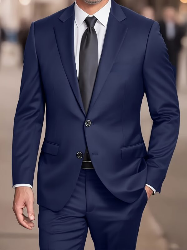 Men's Fashion Casual Suit for Spring, Autumn & Winter - Perfect Business Travel and Dress Outings, Wedding Suit for Men, Office Wear, Formal Occasions, Stylish Blazer, Tailored Fit, Premium Material, Structured Fit, Formal Jacket, Professional Attire