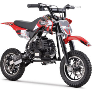 Mini Dirt Bike, 49 CC 2-Stroke Gas Bike (Model :DB001) with Off-Rode Tire, Suspensions, Disc Brakes, Max Load 160Lbs, Up to 20Mph