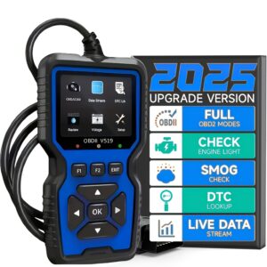 2025 Newest OBD2 Scanner Diagnostic Tool - ABS/SRS/EPB/DPF Code Reader, Full OBDII Functions, Live Data, Mode 6 & 8, Oil/BMS Reset, No Battery Needed, Works with All Cars 1996+, Automotive Diagnostics, Compact Design, Portable Device, Precision Engineering, Highquality Build, Auto Enthusiasts, Professional Technicians