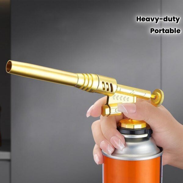 1300°C Industrial Torch Gun with Cooling Fan - Battery-Free Portable Fire Starter for Welding/Camping/DIY, Heavy-Duty Metal Construction Fire Pit Igniter with Ergonomic Grip & Heat-Resistant Nozzle