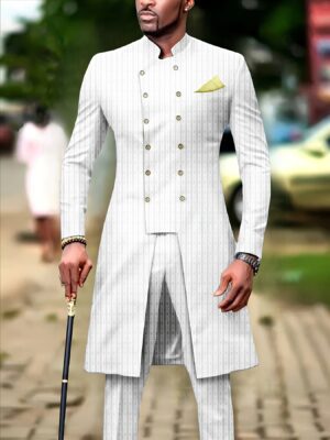 e32c5f33-8613-4bfc-8662-193cf0abae9b.jpg Men's Casual Long-sleeved Two-piece Suit, Mid-length Top And Trousers
