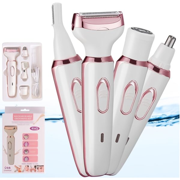 e35b3d9f-e17b-4623-adef-71bd4c4ac689.jpg 2025 New 4 In 1 Women'S Face Epilator, Electric Shaver, Bikini Trimmer And Portable Razor - Discover The All-in-one Beauty Solution For A Busy Lifestyle