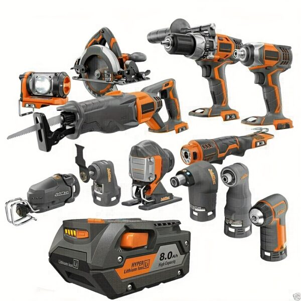 ebeb1908-1cf9-49d6-ab85-1401c63bdbe8.jpg 4pcs 8.0Ah R840087 Replacement for Ridgid 18V Lithium Battery R840087 R840083 R840086 R840085 R840084 AC840085 AC840086 AC840087P AC840089 Power Tool Battery