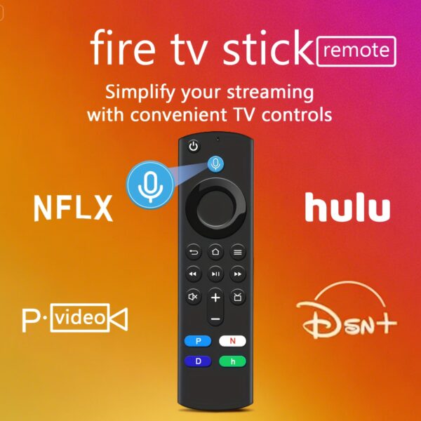DO&CA Alexa Voice Remote Control for Fire TV & Smart Speakers - Wireless Wireless, Voice Search, Volume/Light Control, Compatible with Fire TV Cube, 4K Streaming Devices, Smart Home Automation, Battery-Powered (No Wiring Required) - Ideal for Living Room, Home Theater, Streaming Devices, Remote Control for Tv, Home Theater Accessory, Modern Remote Design, Durable Remote, Remote Control Tv