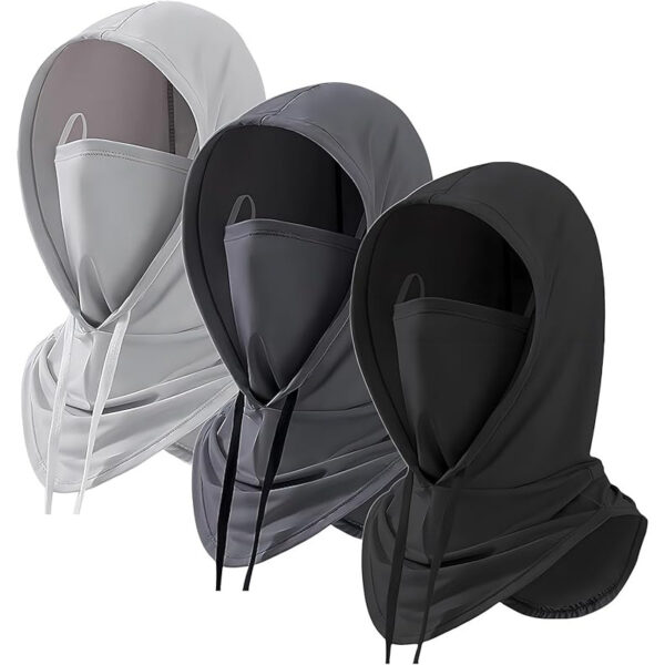 ee5d305c592c434e9b286620b50c4063-goods.jpeg 3pcs Summer Balaclava Hat Breathable Full Head Mask for Men Suitable for Motorcycle Riding and Fishing, Outdoor Sports Gear, Versatile Headwear, Lightweight Fabric, Neck Gaiter, Sports Lovers, Cycling Accessories, Sporty Design, Durable Textile, Head Covering, Cyclists And Bikers