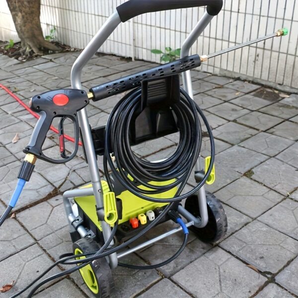 f0f79938-866e-426d-9e9d-b463dccc889a.jpg 3-in-1 High Pressure Washer Gun with Extension Rod, 4000 PSI, Powerful Cleaning Tool, Adjustable Length of 41 Inches, M22-14mm or M22-15mm, Includes 5 Nozzles