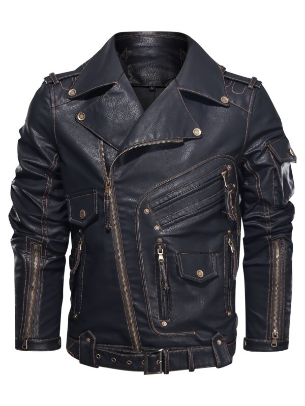 Men's High-Quality Jacket - Casual Style, Solid Color, Long Sleeve, Zipper Closure, Polyester Lining, Regular Fit