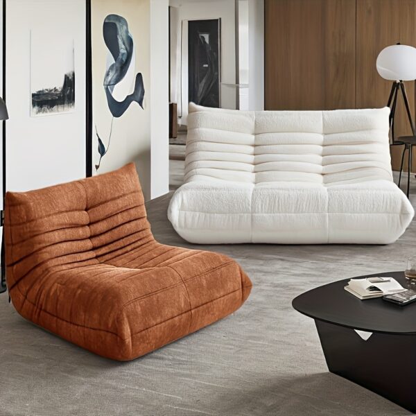 f1fccd85-4c43-4017-9add-f4bf92045c64.jpg Adult Bean Bag Chair, Modern And Comfortable Lazy Sofa, Couple Sofa, Armless Cushioned Floor Chair, Teddy Velvet Sofa Bed, Suitable for A Variety Of Room Types, Game Sofa, Balcony Tatami, Multi-person Sofa Bed