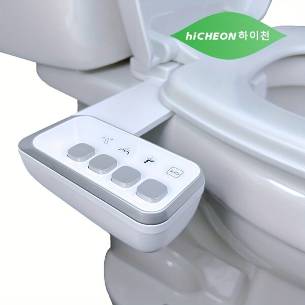 Hicheon Bidet Attachment - Non-Electric Bidet Seat with Self-Cleaning Nozzle, Dual Sprayer (Front/Rear Washing), One-Touch Detachable Design, Adjustable Water Pressure Control - Compatible with US Standard Toilets - Easy Installation Bidet Converter, Toilet Accessory, Sleek Bathroom Accessory, Durable Bathroom Fixture, Front And Rear Washing, Highquality Nozzle, Family Households