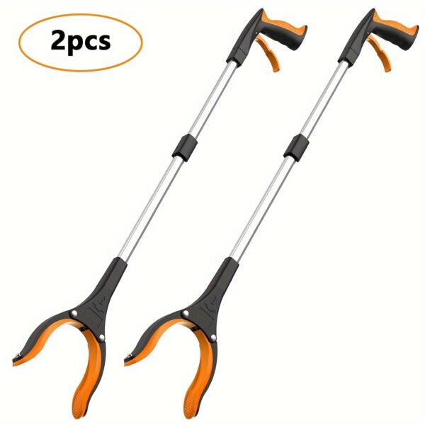 Grabber Reacher Tool, 32" Foldable Reacher Grabber Pickup Tool with 360° Rotating Jaw & Magnetic Tip, Garbage Trash Picker Upper Grabber, Lightweight Grabbers for Seniors/Elderly