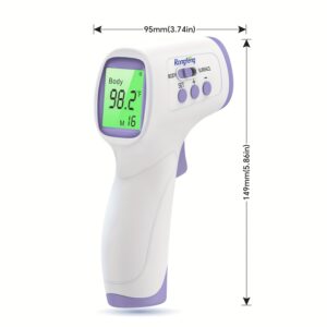 [Digital Thermometer] Accurate Digital Forehead Thermometer | Adult and Children Non-Contact, Fever Alarm Function, 3 Backlights and 32 Memory Functions, Quick Results, Suitable for All Ages